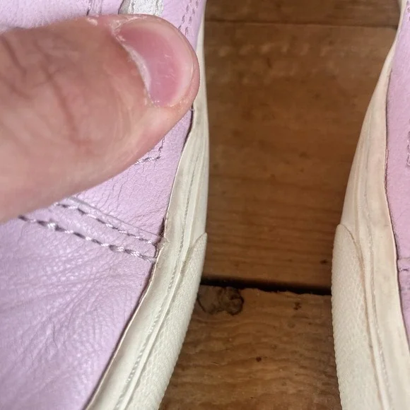 Van's Mens 6 Womens 7 Nude Pink Leather Old School Ultra Cush Shoes 500664 - Picture 3 of 12